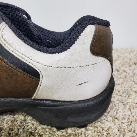 Footjoy Golf Shoes Mens 8 Leather Brown Colorblock Removable Spikes Low Top - Picture 5 of 12